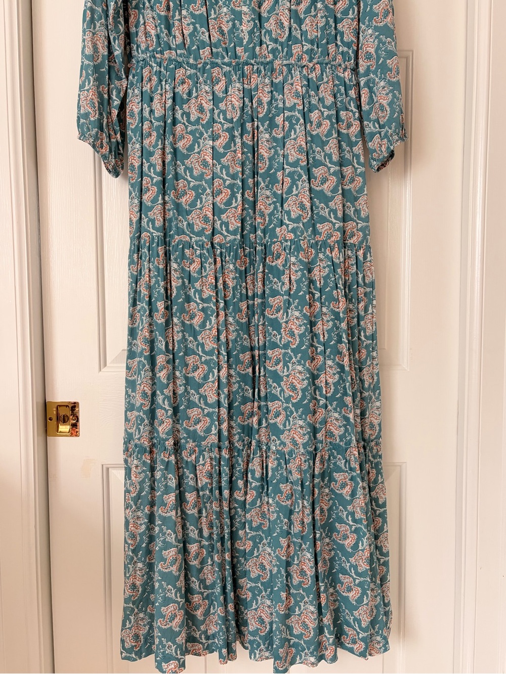 Roller Rabbit Houston Berkley Maxi Dress, size M, Dark Cloud - Picture 3 of 9